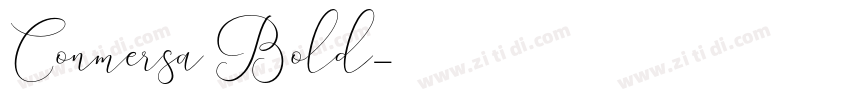 Conmersa Bold字体转换